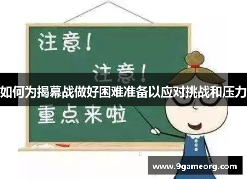 如何为揭幕战做好困难准备以应对挑战和压力